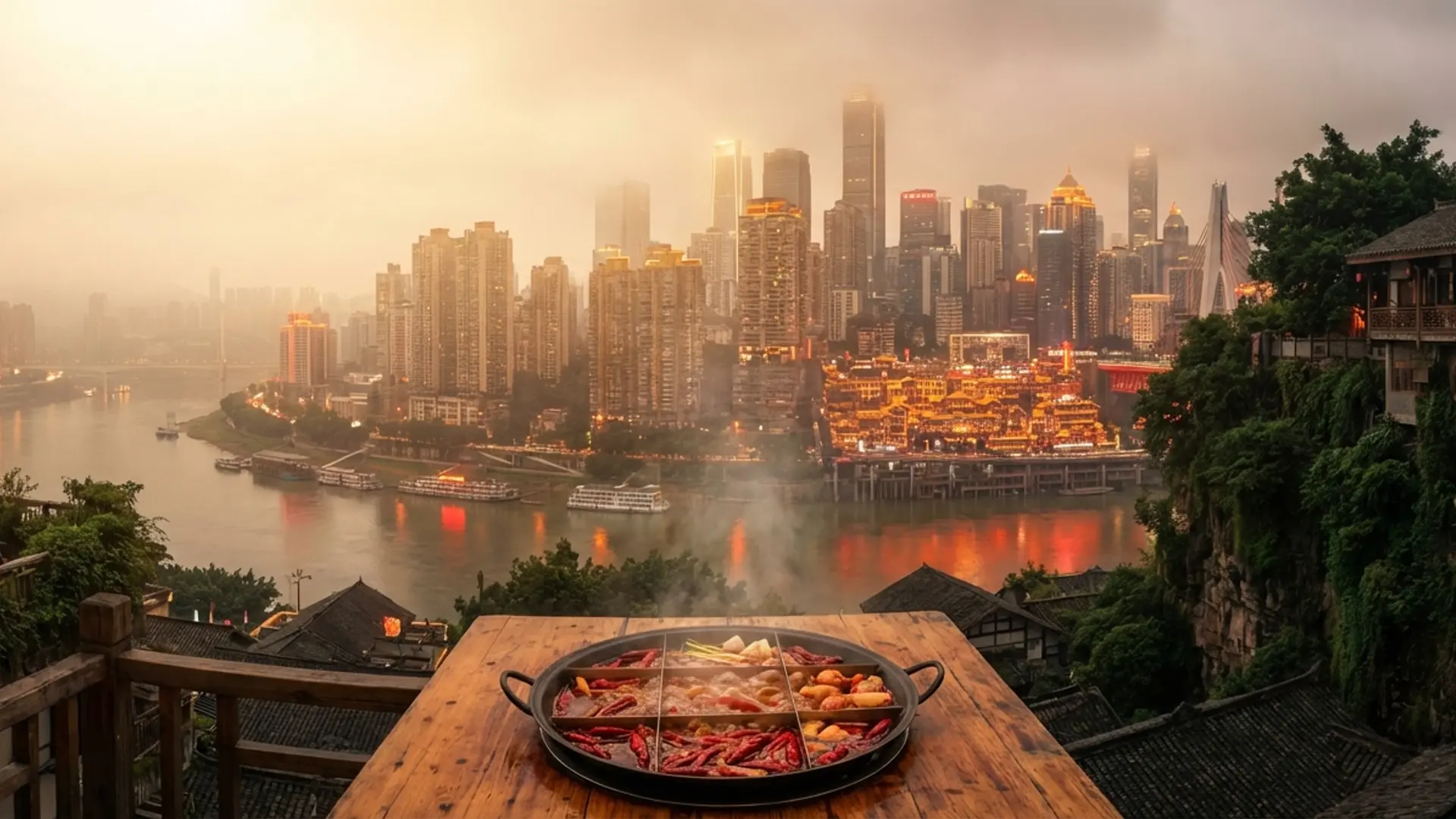 重庆 — 山城雾都,火锅之都