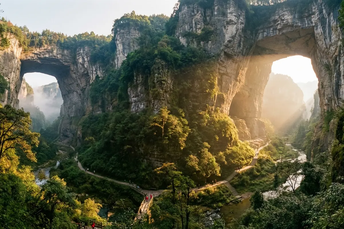 重庆 武隆天生三桥