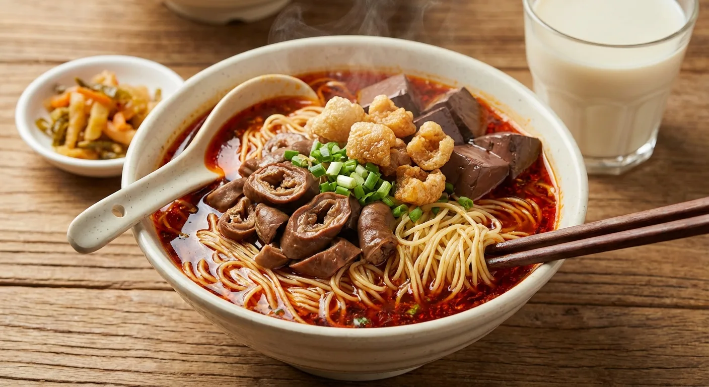 贵州特色美食 — 肠旺面