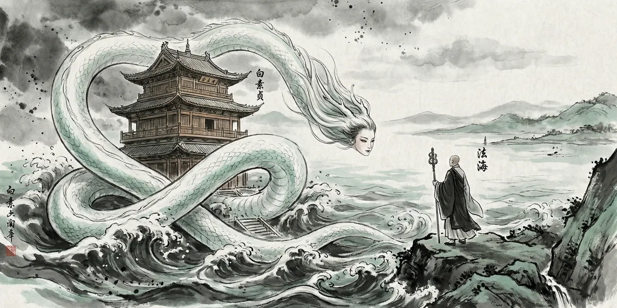 白素贞 Bái Sù Zhēn, The White Snake Immortal — 千年修行只为断桥一伞之缘