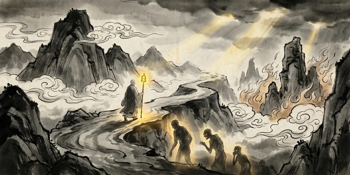 地藏王 Dizang Wang, King Ksitigarbha — 地狱不空誓不成佛
