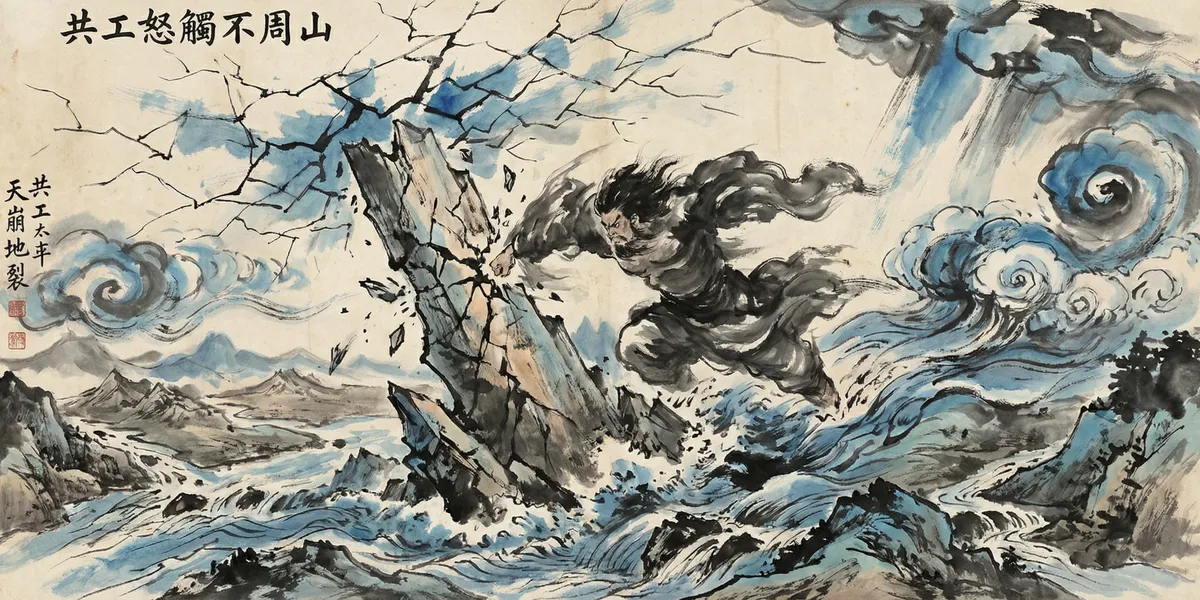 共工 Gonggong, God of Water and Chaos — 怒撞天柱的暴烈水神