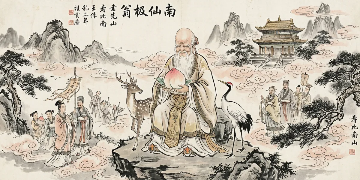 南极仙翁 Nanji Xianweng (The Old Immortal of the South Pole) — 福寿绵长的南极仙翁