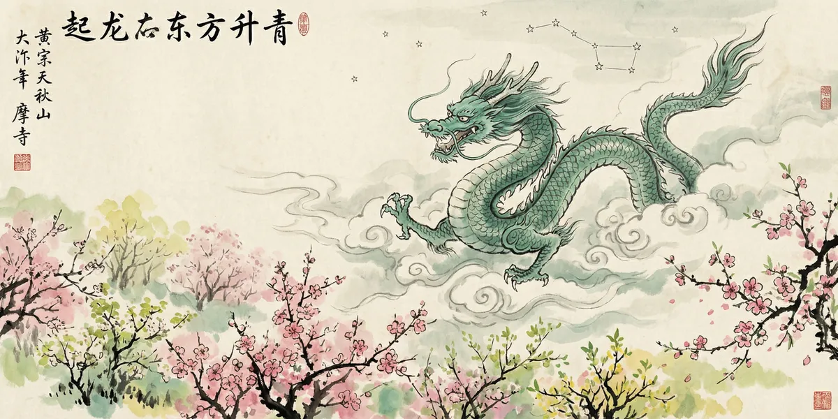 青龙 Qinglong, The Azure Dragon — 东方苍龙司春之神
