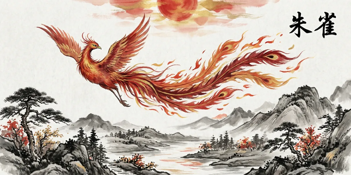 朱雀 Zhuque, The Vermilion Bird — 南天火德光明司焰