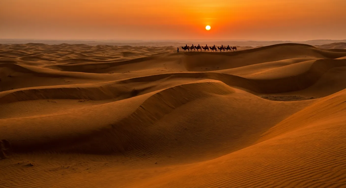 宁夏 腾格里沙漠