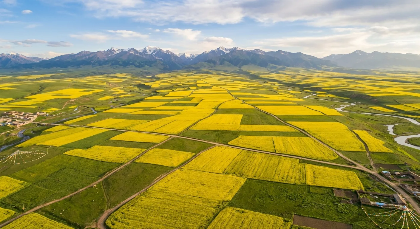 青海 门源油菜花